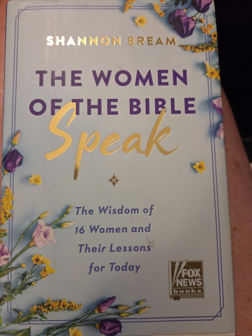 The Women of the Bible Speak by Shannon Bream - Pale Blue & Purple Cover